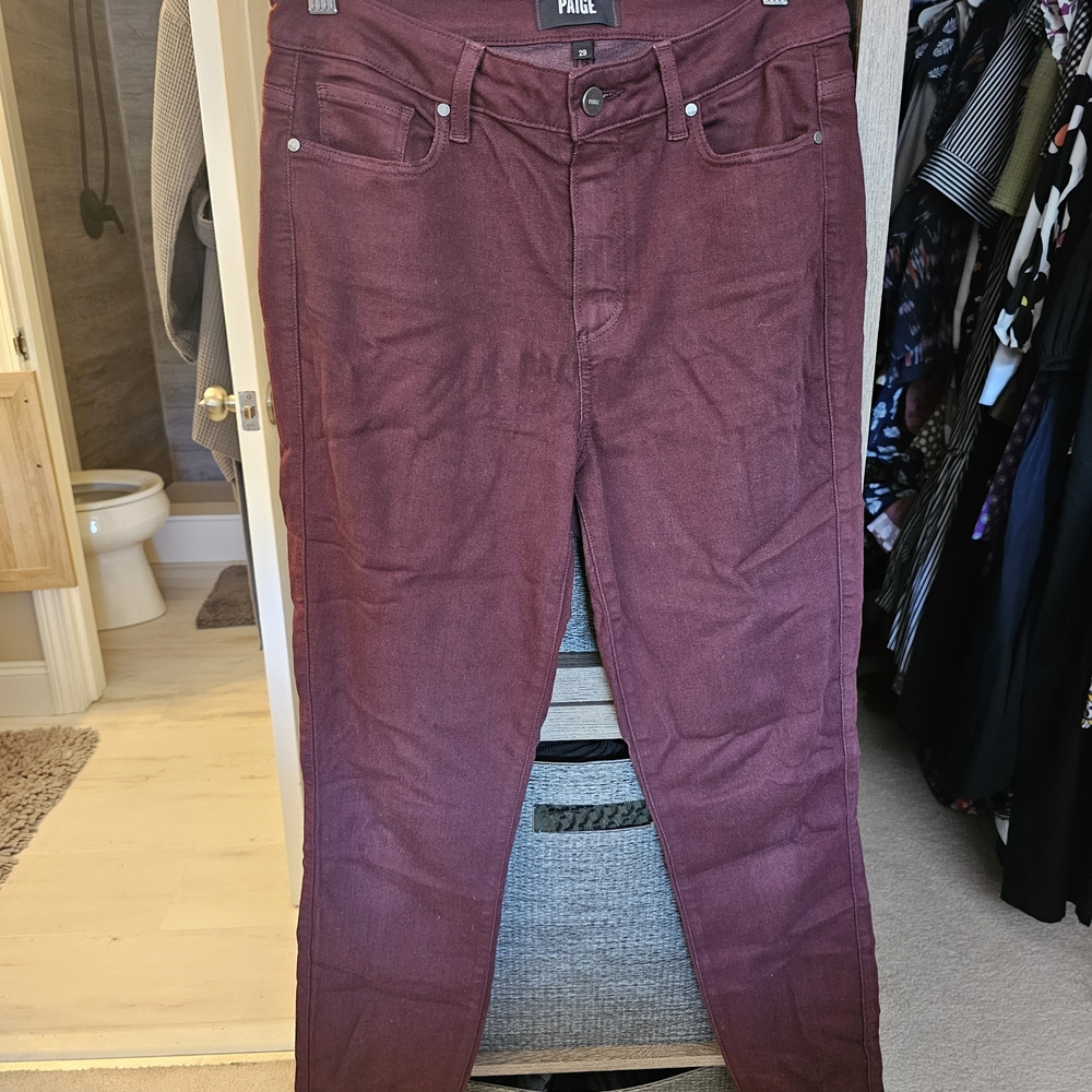 Burgundy Jeans